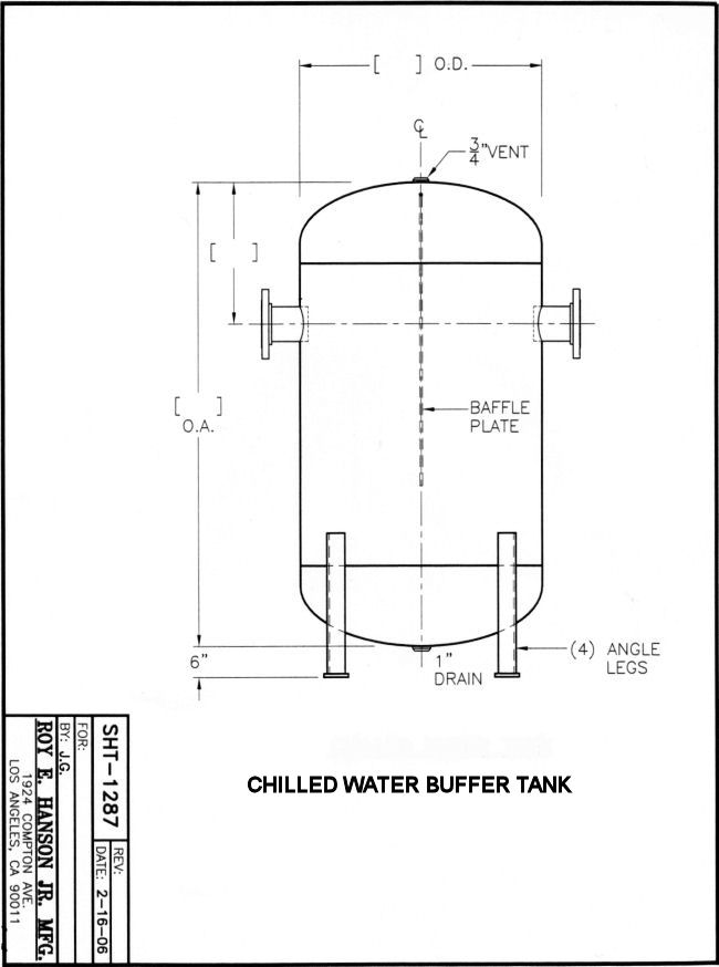 What is a buffer vessel?